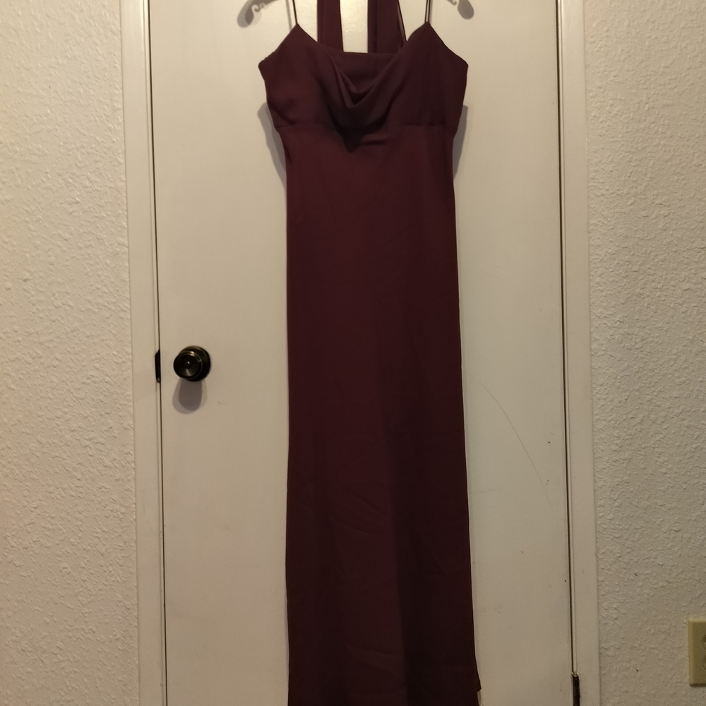 Michaelangelo Deep Burgundy Prom Dress
